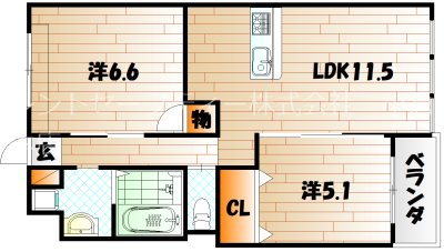 ファミール小倉北 間取り
