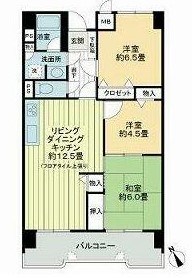 ライオンズマンション小倉駅南   間取り