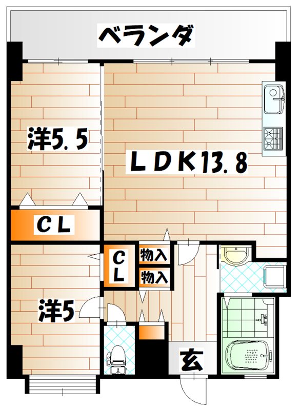 内山ビル神岳 間取り