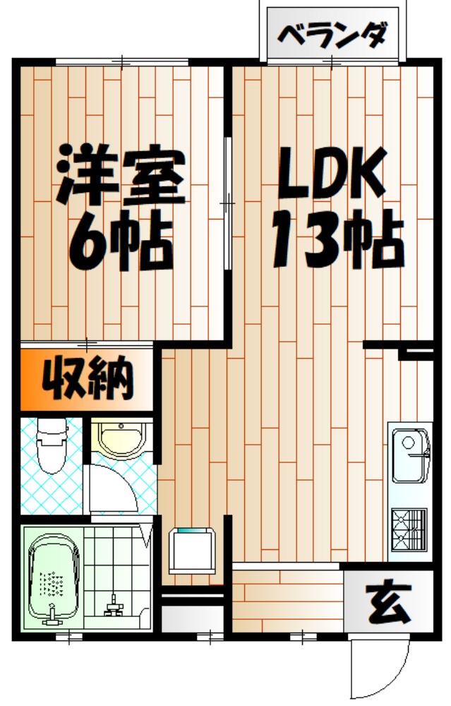 リヴァー下到津 間取り