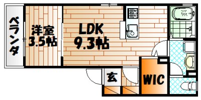 ウィルモア西新町   間取り