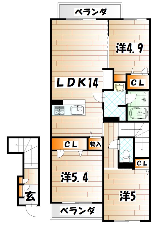 アミコートⅠ 間取り