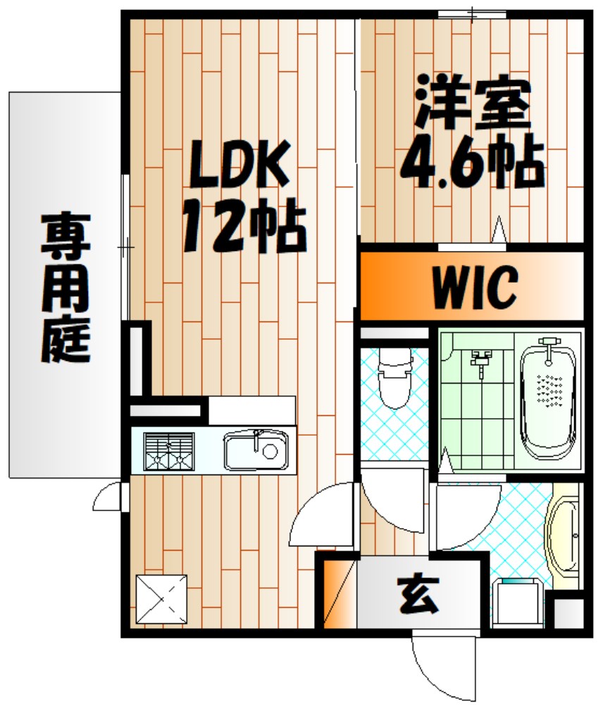 ストレイト葛葉 間取り