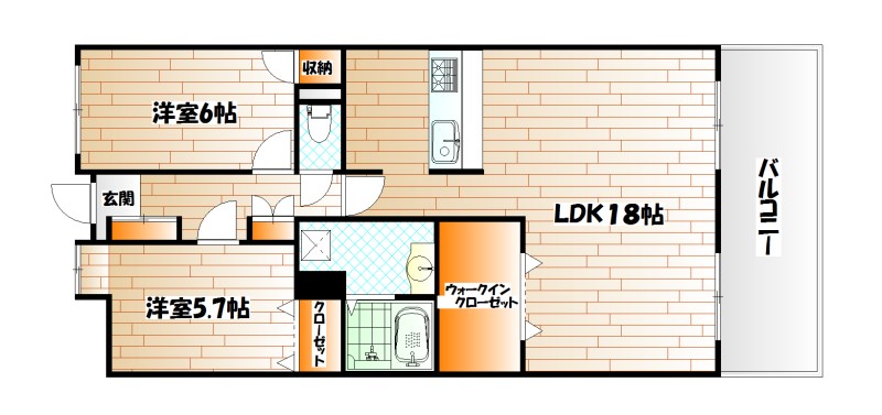 デザイナー・プリンセス・ＫＹ 間取り