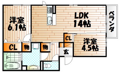 A-Garden 門司  間取り
