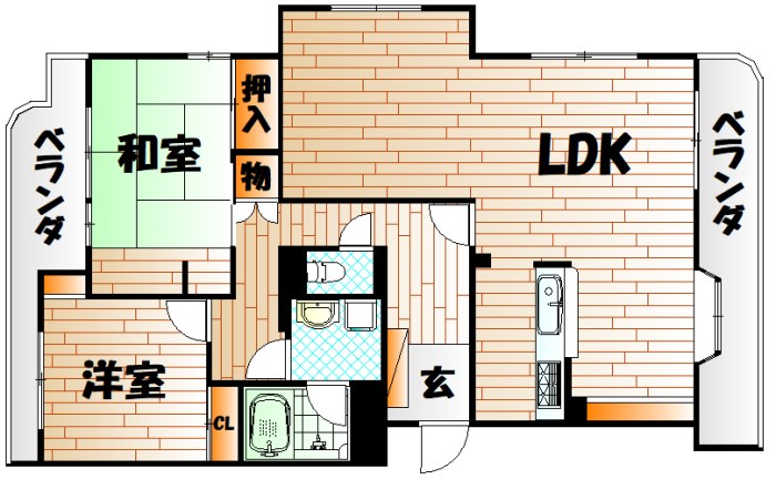 メゾンモンブラン富野台・壱番館 C棟 間取り