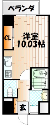 Studie  KOKURA  NORTH 間取り