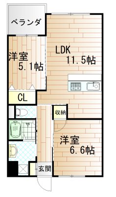 プレステージ・デル・西海岸 間取り