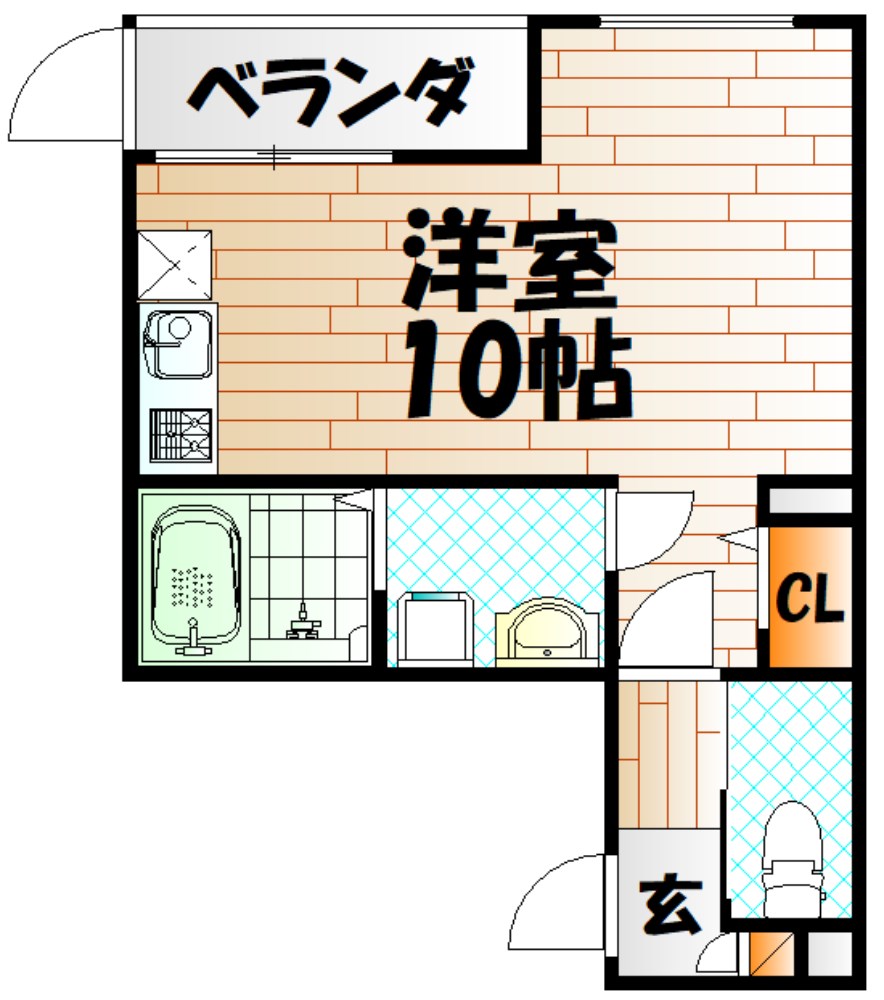 Calm三萩野 間取り