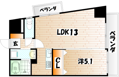 THE　SQUARE・Suite Residence 間取り