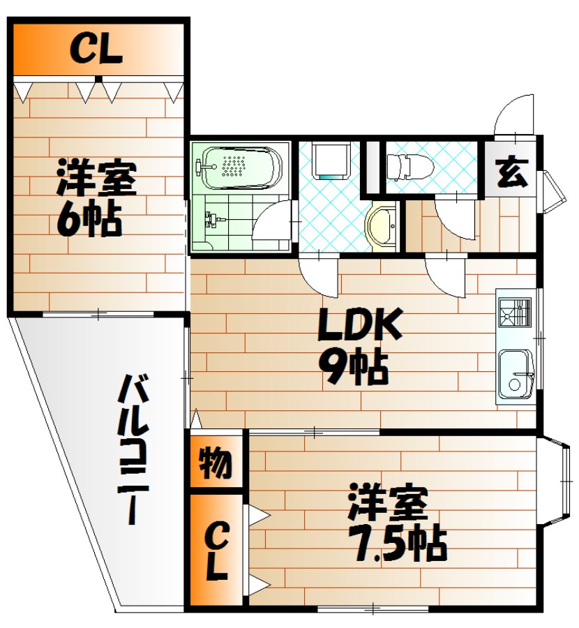 エミナースⅡ 間取り