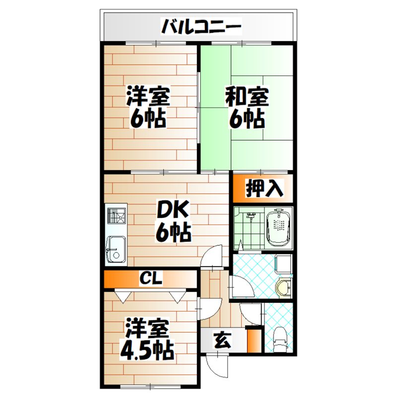パークハイツ足立  間取り