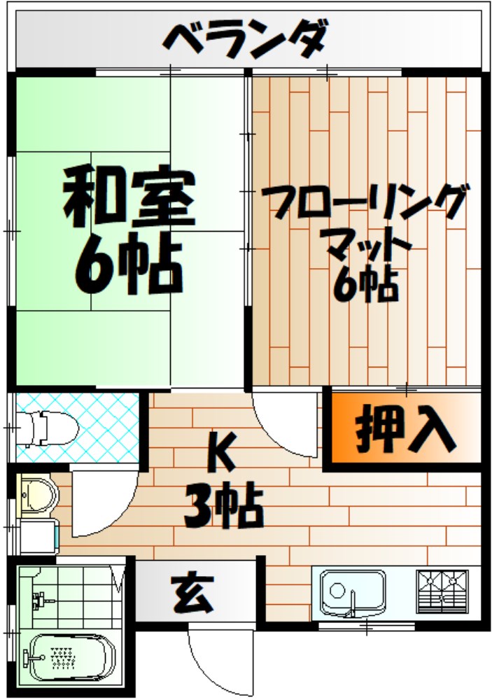 コーポ片山    間取り