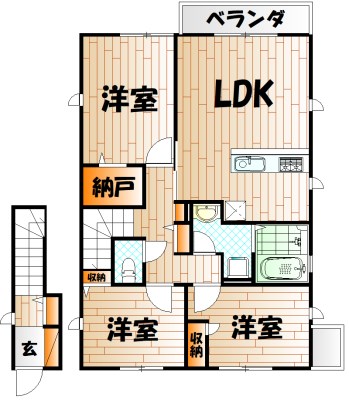 コートユウ　F棟 間取り