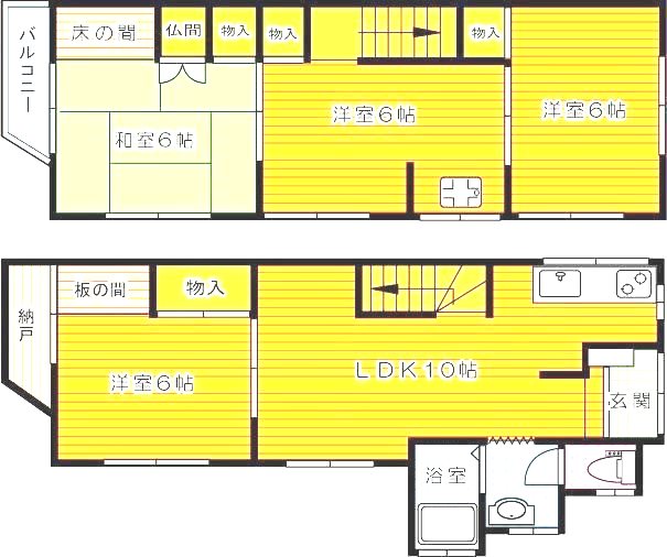 三萩野戸建 間取り