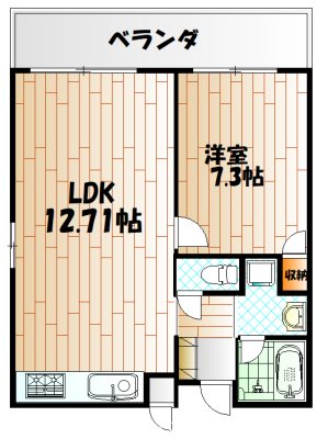 タカフジ・アパートメント  間取り