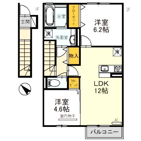 サニーコート  B 間取り