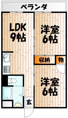 アリエスきふね 間取り