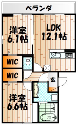 トレス下富野 間取り
