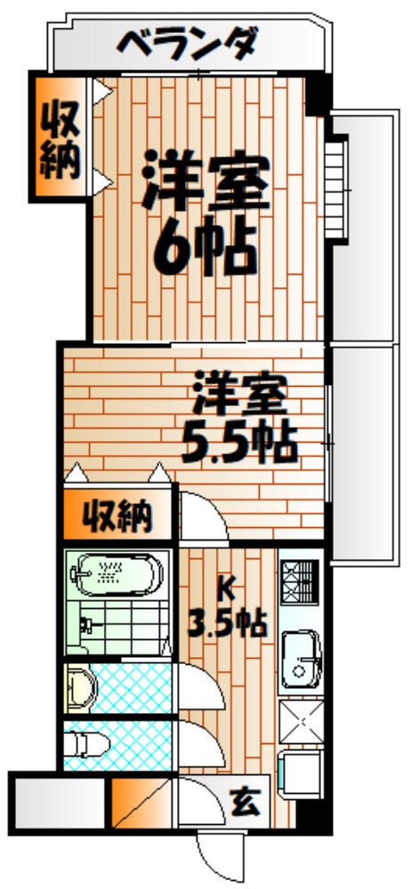中津口センタービル 間取り