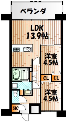 ラフィーネ香春口   間取り