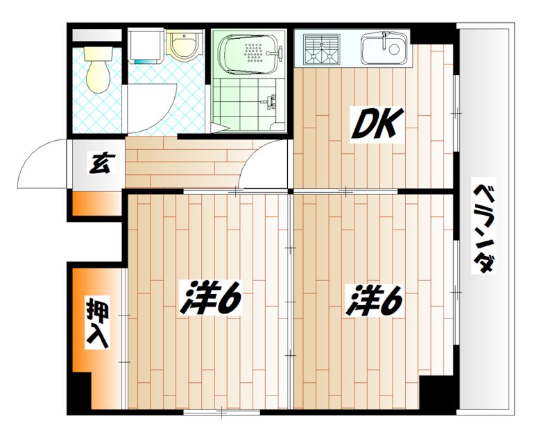 黄金町スカイマンション    間取り