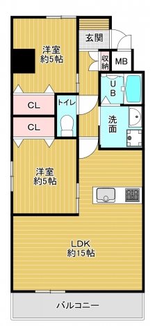 Studie小文字通り  間取り