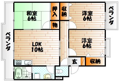 森田ハイツ  間取り