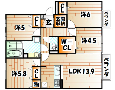 ドリームテュア　クレールシャト　ドリーム  間取り
