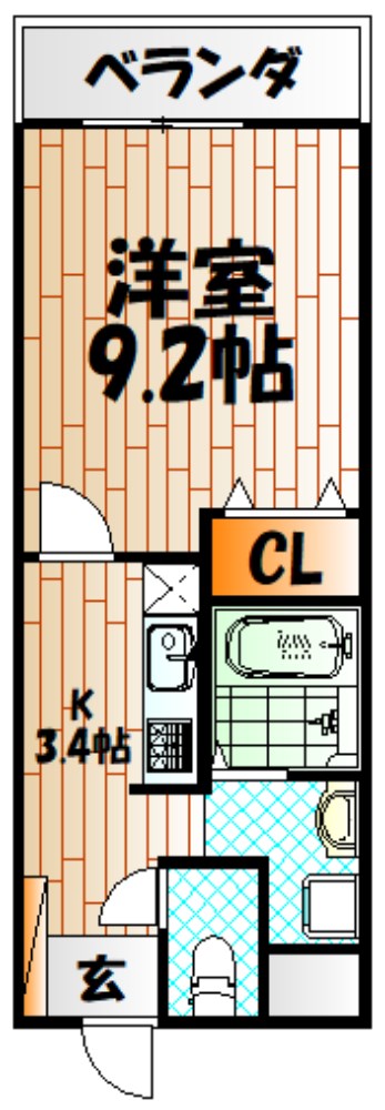 Forest courtⅡ  間取り