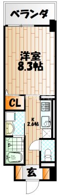 ラインスター三萩野 間取り