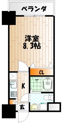 NO.71　オリエント　トラストタワー 間取り