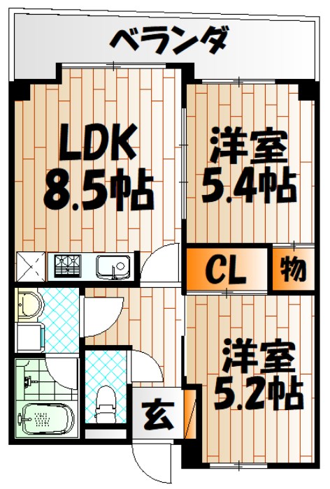 オールセインツ    間取り