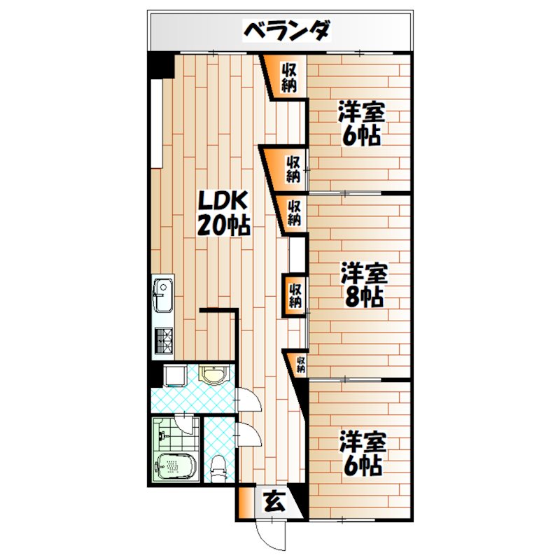 コープ野村大手町Ⅱ    間取り