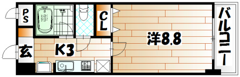 ウィングス片野Ⅱ  間取り