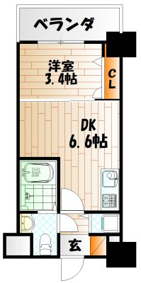 NO.71　オリエント　トラストタワー 間取り