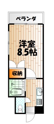 エフズフラッツ古船場 間取り