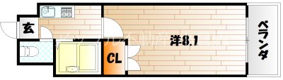 エフズフラッツ古船場 間取り