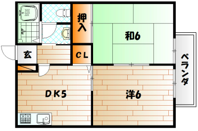 ハイツアリッサムB棟 間取り