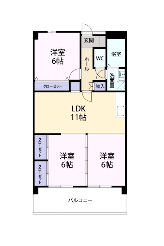 菊竹ビル金鶏 間取り
