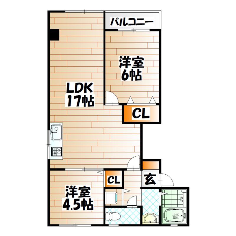 中津口小住ビル  間取り