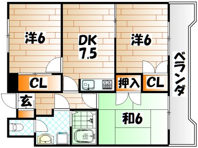 サンラビール小倉   間取り