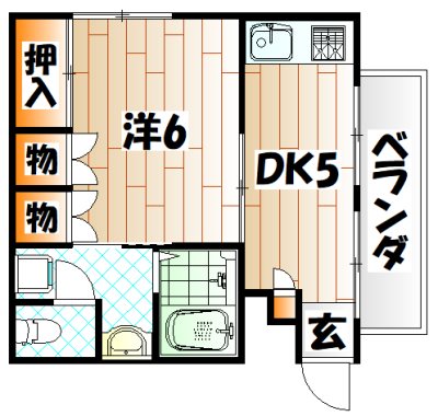フラワーマンション  間取り