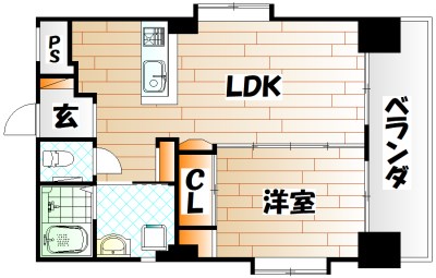 ヴィラコート戸畑元宮 間取り