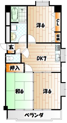 クレベール社ノ木  間取り