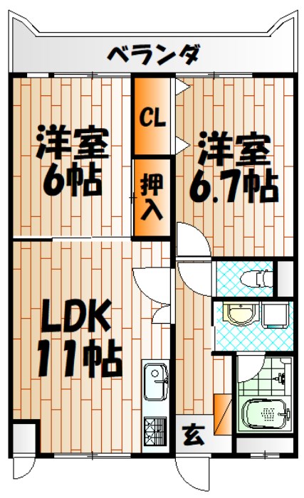 ルネッサンス宮ノ尾Ⅱ 間取り