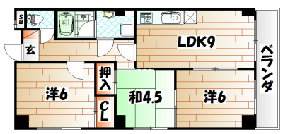 ヴェルクレイン壱番館  間取り