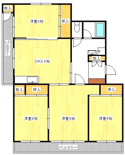 ヴィラナリー小倉南　G 間取り