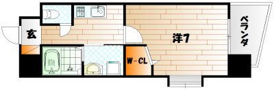 アクシオ北九州Ⅱ   間取り
