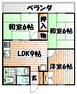 オアシス井堀  間取り